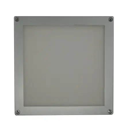 Plafon cuadrado led 10x10 cm cromo