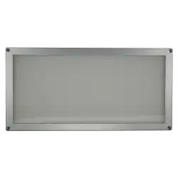 Rectangular led ceiling lamp 20x10 cm. chrome