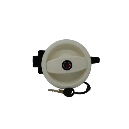 Round door lock 093 white