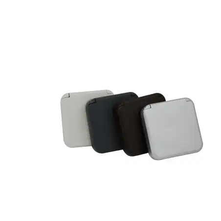 Couvercle de protection pour interrupteur, couleur gris argentÉ