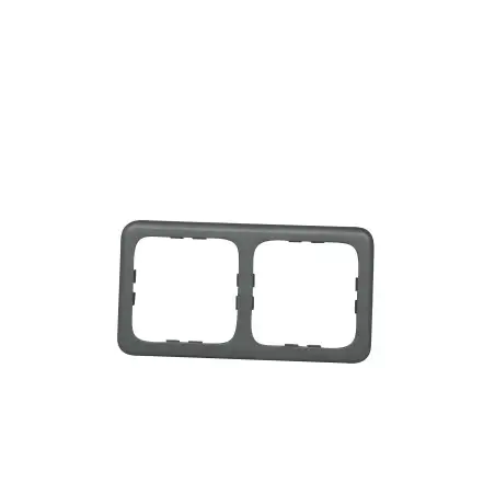 Doppia cornice argentata