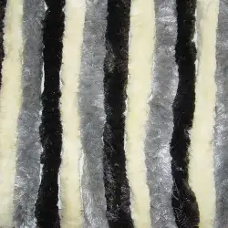 Velv. curtain 560 x 1850 grey-black-beige