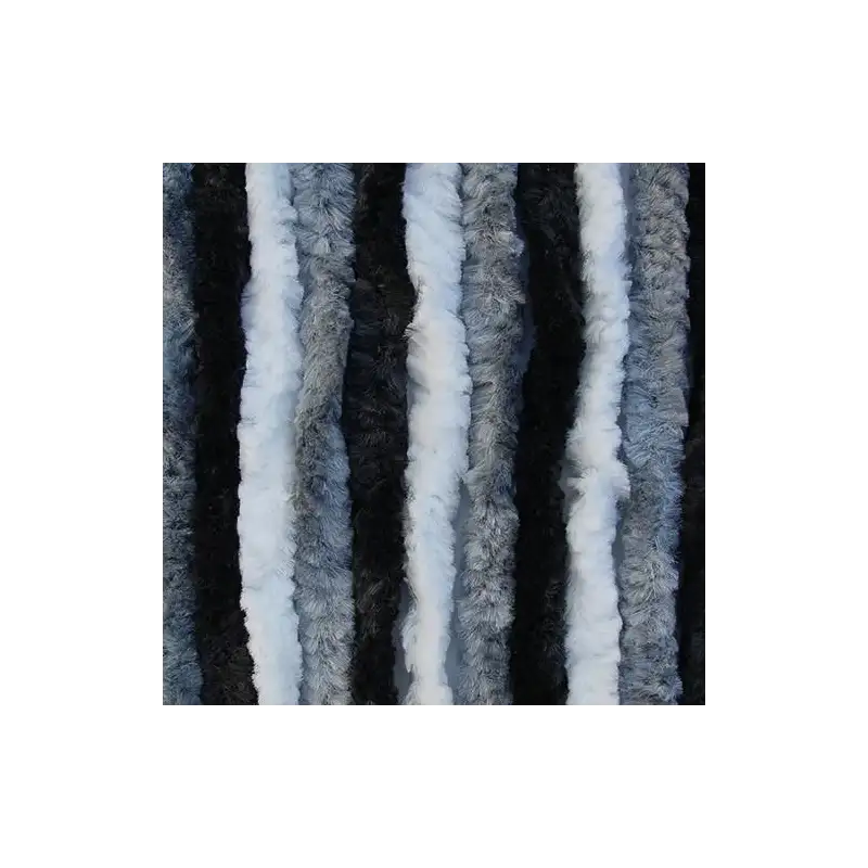 Velvet curtain 560 x 1850 grey-black-white