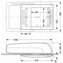 Acoustic air truma aventa u hot/cold roof. ext. 2400w without distributor