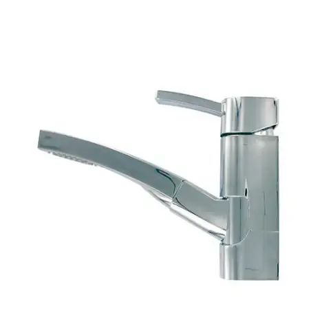 Grifo mezclador monomando cromado l capri con ducha extraible