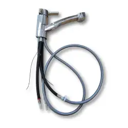 Capri chrome single-lever mixer tap with pull-out shower