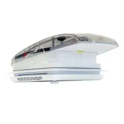 Claraboya plus fan cristal gris