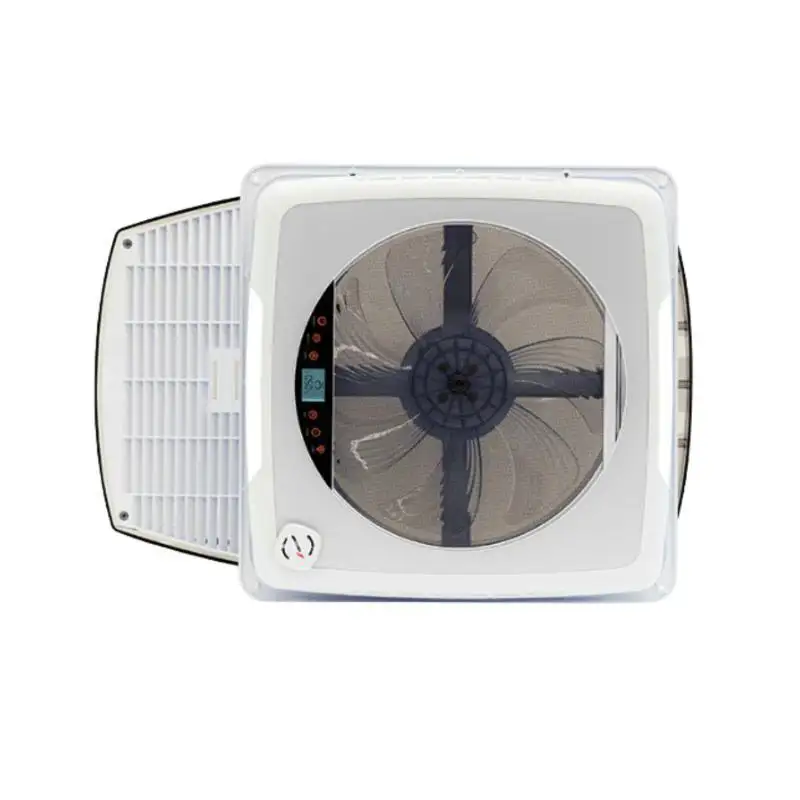 Claraboya plus fan cristal gris