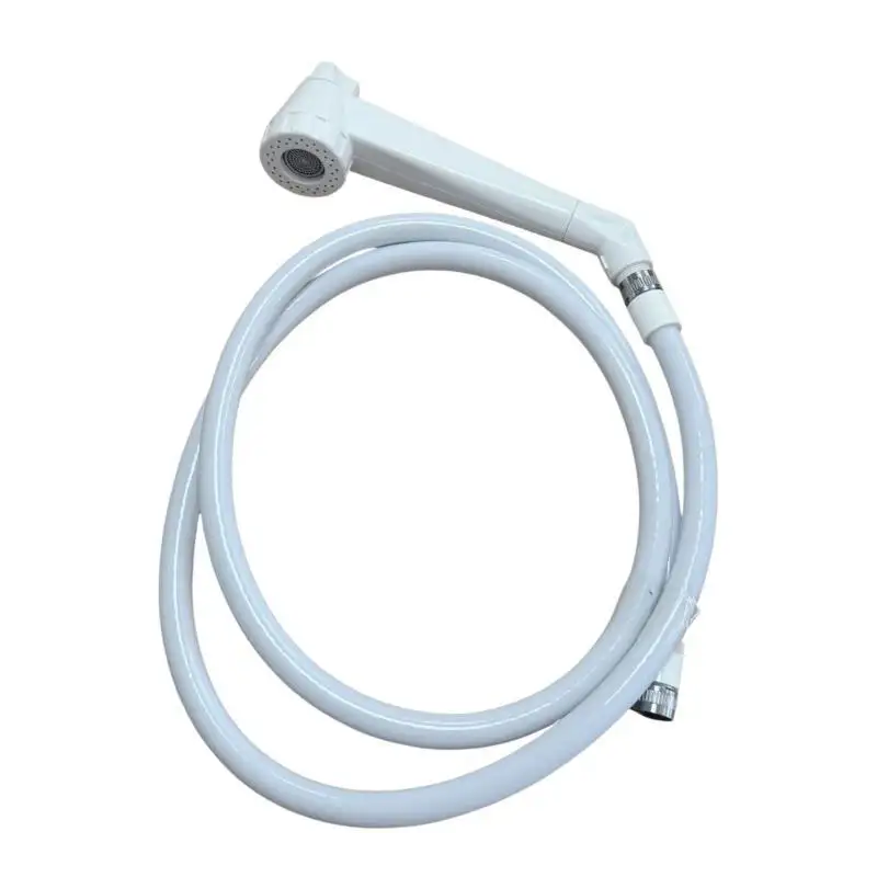 Conjunto de chuveiro pb branco com suporte e mangueira