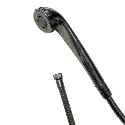 London shower set with chrome hose