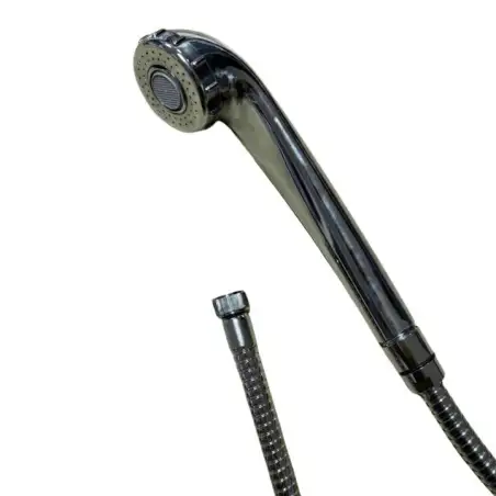 London shower set with chrome hose