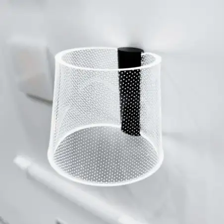 Foco de pared transparente moteado