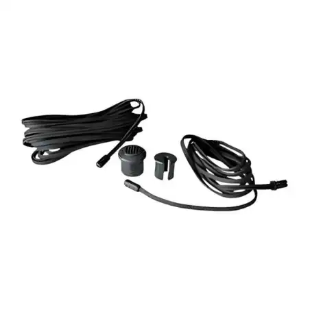 Cable with interior and exterior temperature sensors