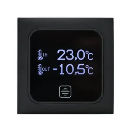 Indoor/outdoor temperature digital panel pt738 gray