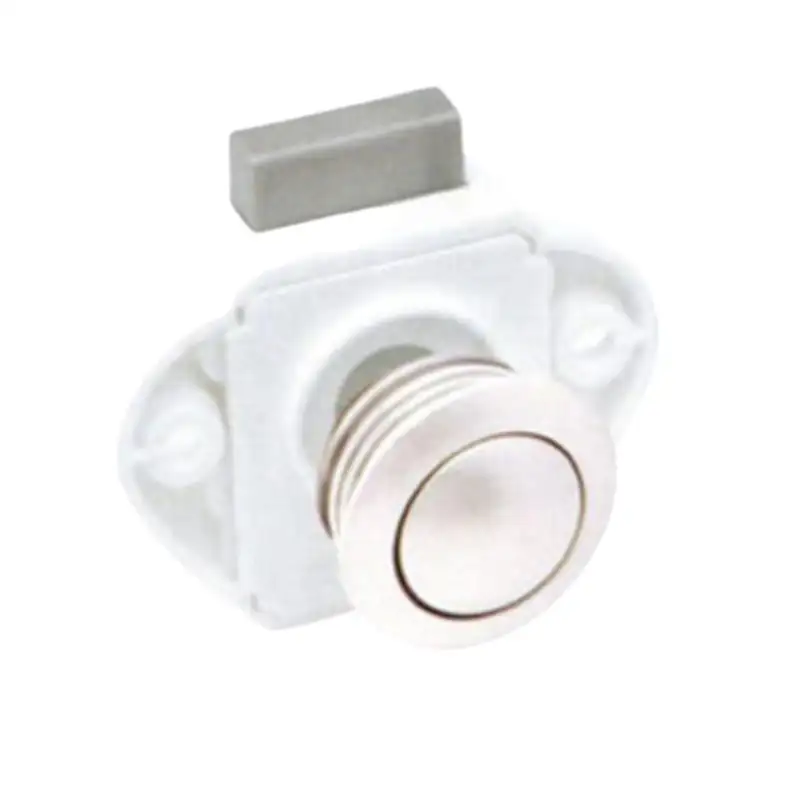 Mini nickel push button closure white box