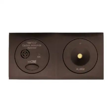alarme cbe 12v. monóxido de carbono marrom bmtco