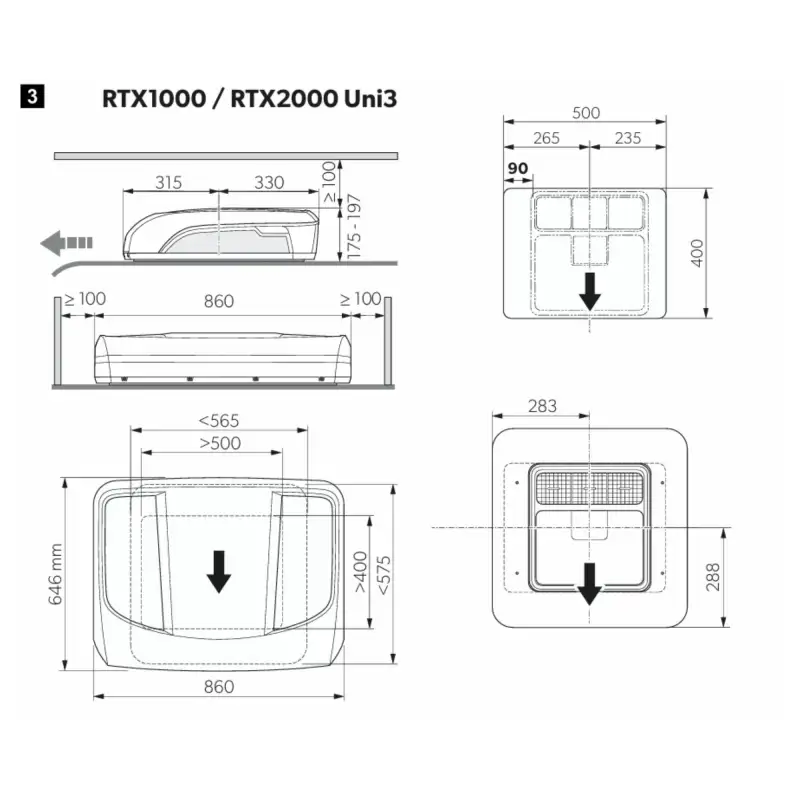 Aire acondicionado 12v dometic rtx 2000 + kit de montaje universal
