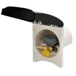 Truma BBQ gas external socket with black quick plug