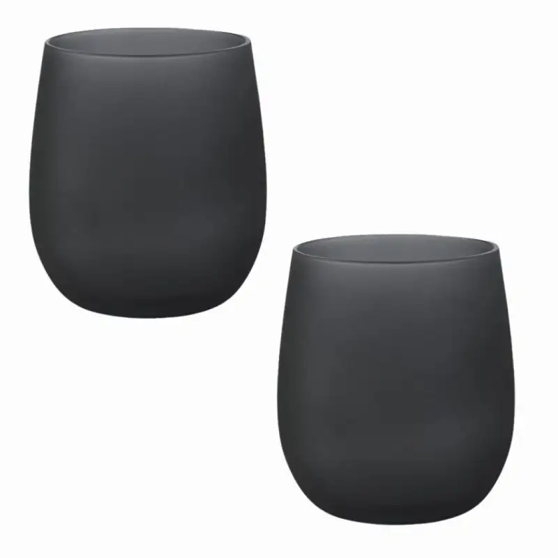 Set bicchieri Brunner melamina nero melograno