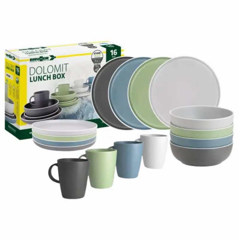 Vajilla dolomit brunner 16 piezas