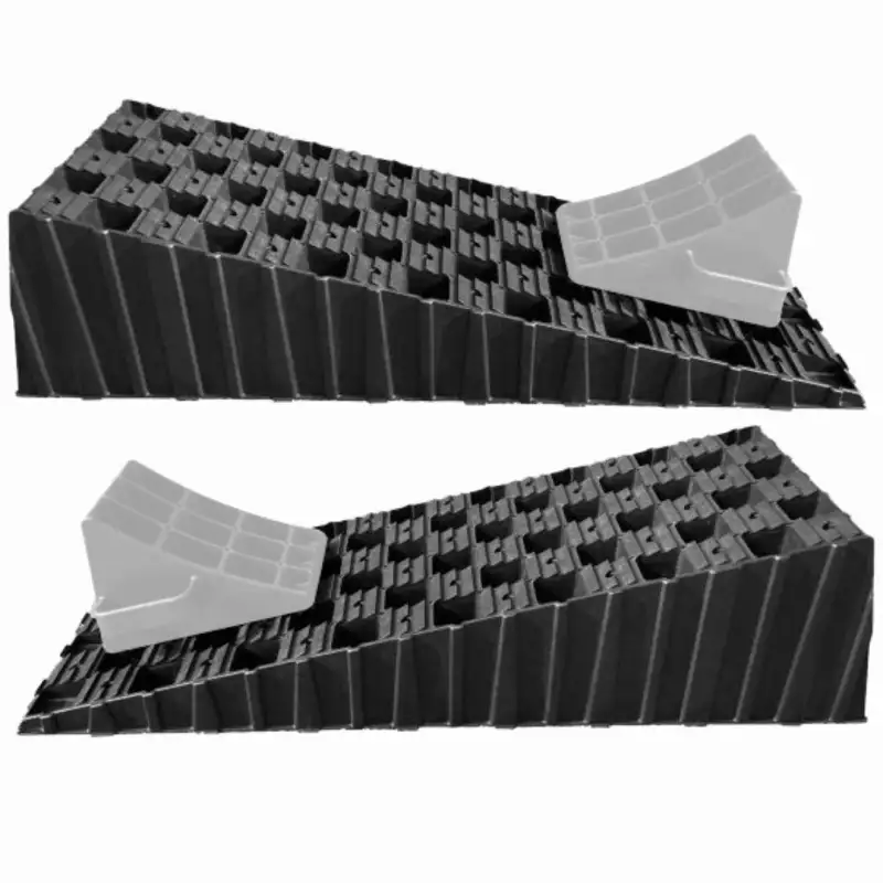 Pair of mgi non-slip xl leveling wedges