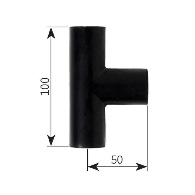 Rubber t connection o22mm