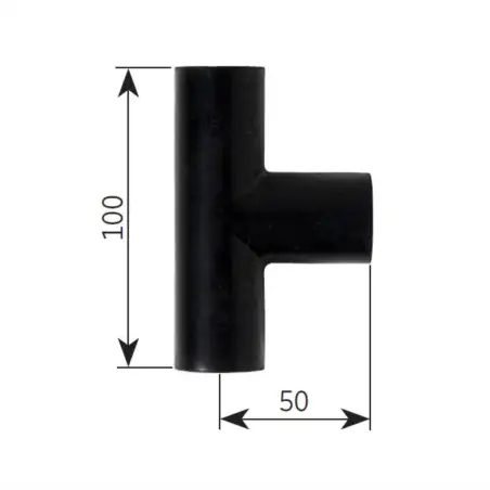 Gummi-T-Verbindung o22mm