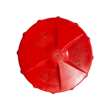Roter Tankdeckel mit Innengewinde - Ø 140 mm Gewinde