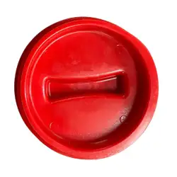 Tampa macho vermelha - rosca Ø 120 mm