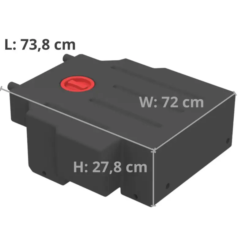 Chassis dirty water tank 90 l - Ford Transit (since 2015)