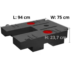 Fahrgestell Schmutzwassertank 75 l - Ducati/Jumper/Boxer (alle 2018-)