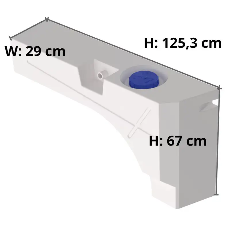 Left wheel deposit 112l - ducato/jumper/boxer/sprinter/transit/master