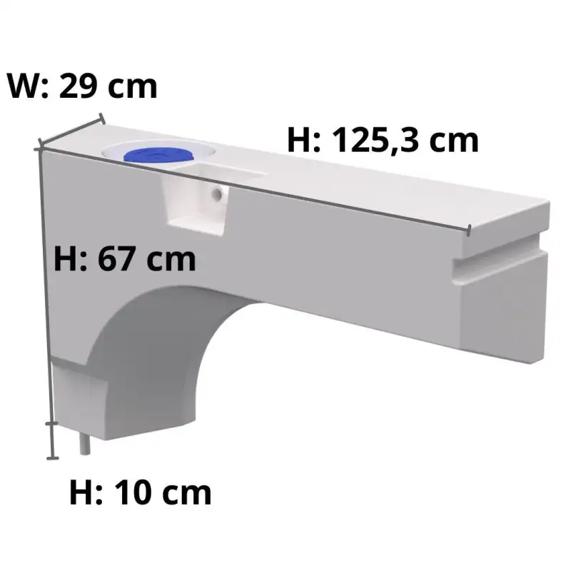 Deposito ruota destra. 112l - ducato/jumper/boxer/sprinter/transit/master