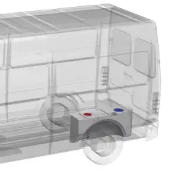 Radpfand links 65l für VW-T6/Transit Kunden. - anschließbar an 161888