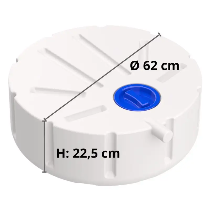 Serbatoio acqua ruota di scorta 53 l - Ø 62 cm - t6/caddy/transit custom