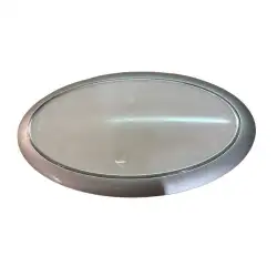 Plafon oval led 3,2w slim 200mm plata 3.000k