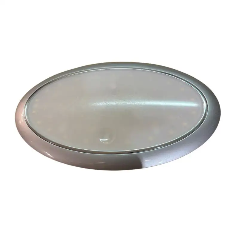 Plafon oval led 3,2w slim 200mm plata 3.000k