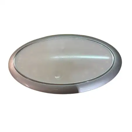 Plafon oval led 3,2w slim 200mm plata 3.000k