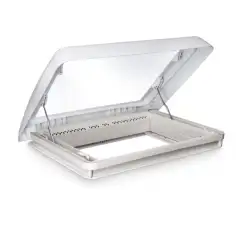 Claraboia Dometic midi heki 700 x 500 manivela branca sem ventilação