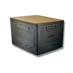 Caixa de armazenamento de objetos com abertura frontal