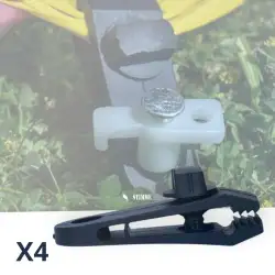 Conjunto de 4 ganchos de fixação ao chão