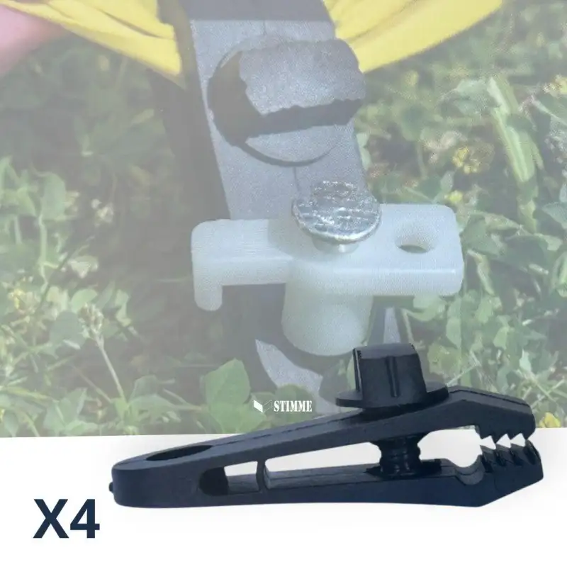 Set of 4 floor fixing hooks