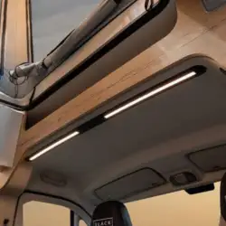 Dim black cabin interior light