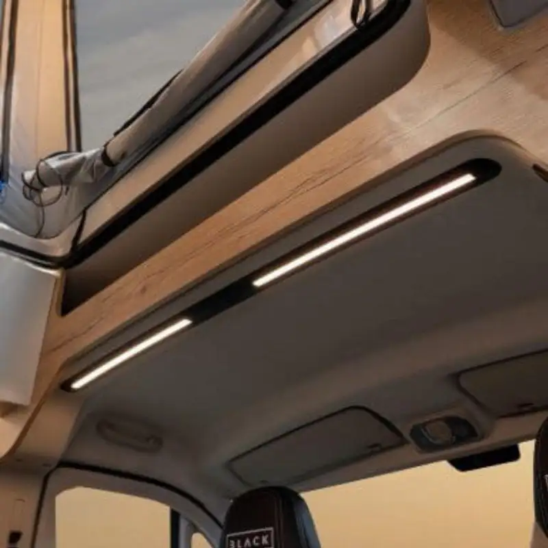 Dim black cabin interior light