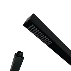 Valeria straight matte black shower head
