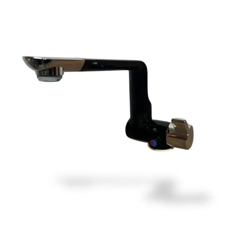 Miscelatore monocomando Arona nero/cromo