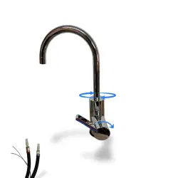 Lucca chrome single-lever metal mixer tap