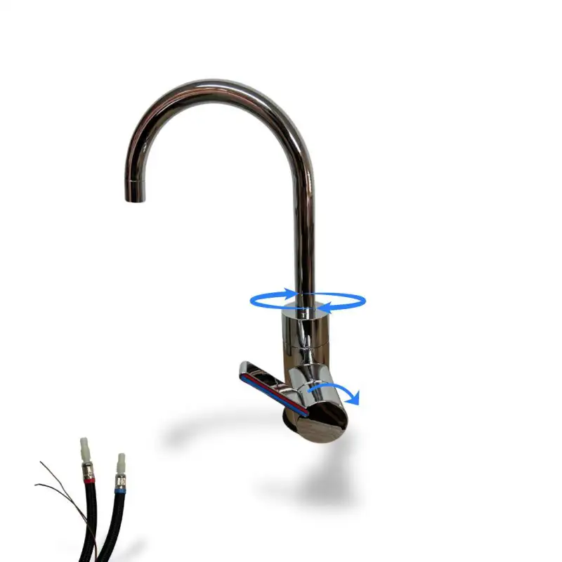Lucca chrome single-lever metal mixer tap
