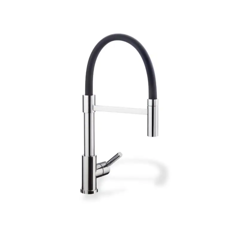 Trend Sr single lever metal mixer tap black/chrome flexible