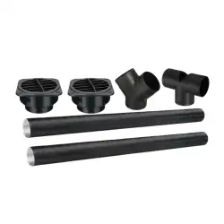 Kit tubo,salida y codos para calefacciones diesel 5 -8 kw nordkapp
